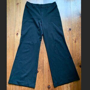 Tristan & Iseut Black classic-look pants with wide palazzo-style legs Size: 10